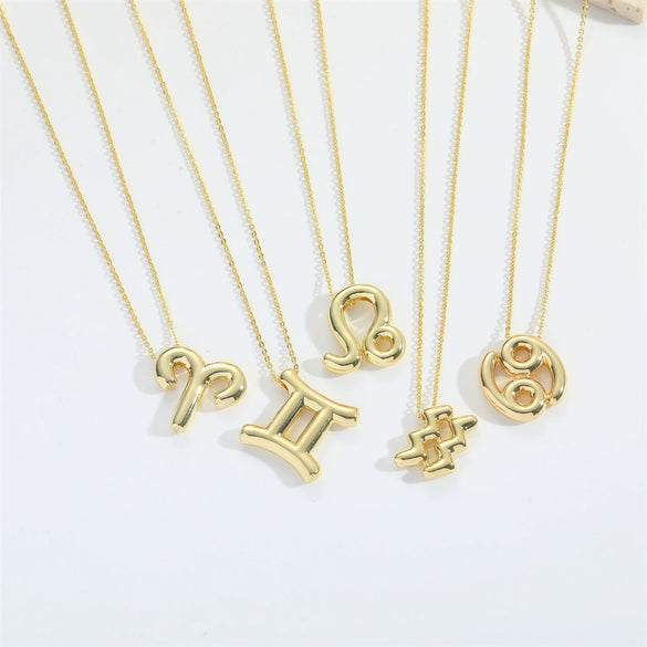 Wholesale Constellation Copper O Chain Necklace For Women Electroplated Creative Design