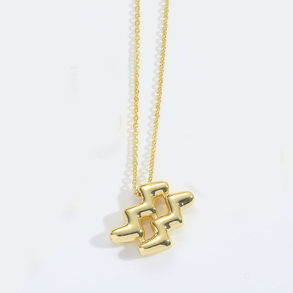 Wholesale Constellation Copper O Chain Necklace For Women Electroplated Creative Design