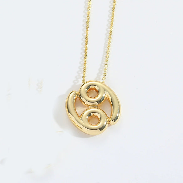 Wholesale Constellation Copper O Chain Necklace For Women Electroplated Creative Design