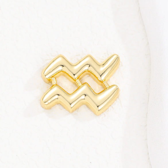 Wholesale Constellation Fashion Pendant Necklace Brass Copper Bead Chain Electroplating For Women