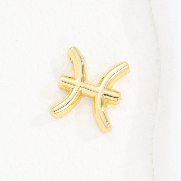 Wholesale Constellation Fashion Pendant Necklace Brass Copper Bead Chain Electroplating For Women