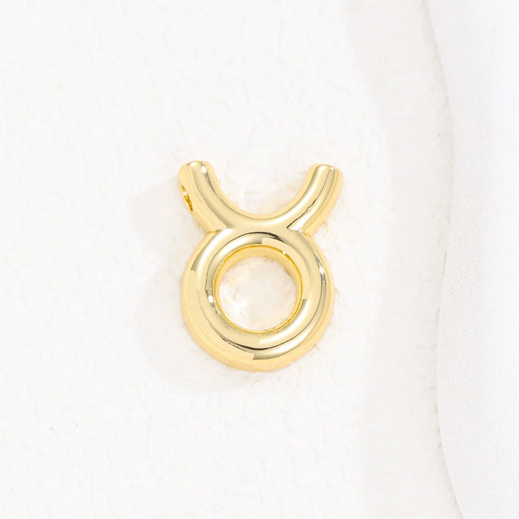Wholesale Constellation Fashion Pendant Necklace Brass Copper Bead Chain Electroplating For Women