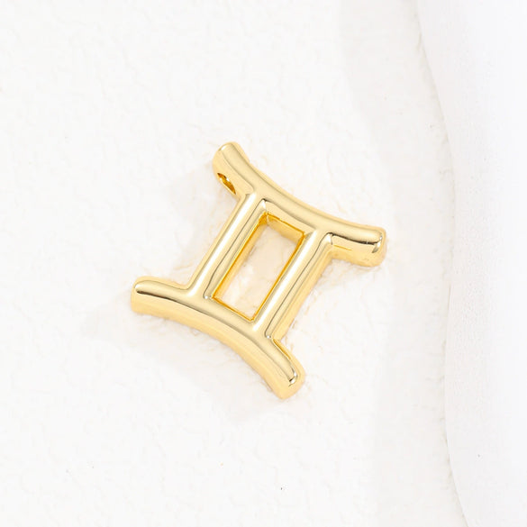 Wholesale Constellation Fashion Pendant Necklace Brass Copper Bead Chain Electroplating For Women