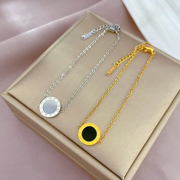 Wholesale Constellation Gold Inlaid Titanium Steel Bracelet For Women And Unisex