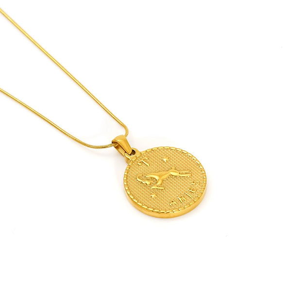 Wholesale Constellation Necklace Stainless Steel Electroplated 18K Gold Unisex