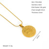 Wholesale Constellation Necklace Stainless Steel Electroplated 18K Gold Unisex