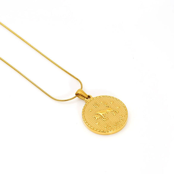 Wholesale Constellation Necklace Stainless Steel Electroplated 18K Gold Unisex