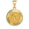 Wholesale Constellation Pendant Necklace Copper Real Gold Plated Jewelry Accessories