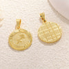 Wholesale Constellation Pendant Necklace Copper Real Gold Plated Jewelry Accessories