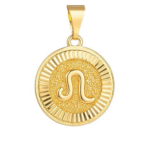Wholesale Constellation Pendant Necklace Copper Real Gold Plated Jewelry Accessories