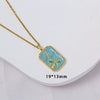 Wholesale Constellation Pendant Necklace Oildrip Copper O Word Chain Jewelry
