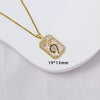 Wholesale Constellation Pendant Necklace Oildrip Copper O Word Chain Jewelry