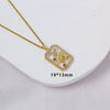 Wholesale Constellation Pendant Necklace Oildrip Copper O Word Chain Jewelry