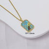 Wholesale Constellation Pendant Necklace Oildrip Copper O Word Chain Jewelry