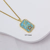Wholesale Constellation Pendant Necklace Oildrip Copper O Word Chain Jewelry