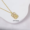 Wholesale Constellation Pendant Necklace Oildrip Copper O Word Chain Jewelry