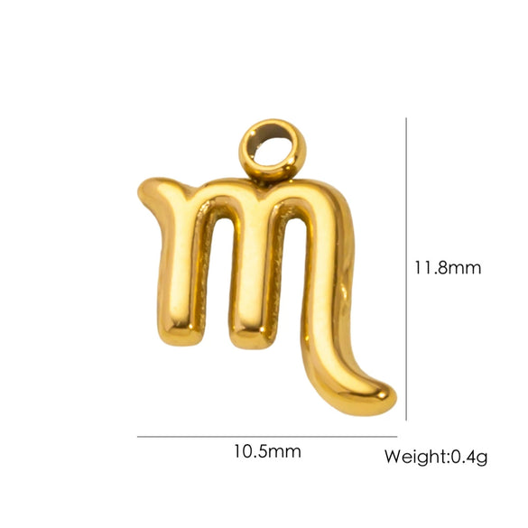 Wholesale Constellation Stainless Steel Pendant Necklace Earrings Furnace Electroplated