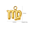Wholesale Constellation Stainless Steel Pendant Necklace Earrings Furnace Electroplated