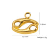 Wholesale Constellation Stainless Steel Pendant Necklace Earrings Furnace Electroplated
