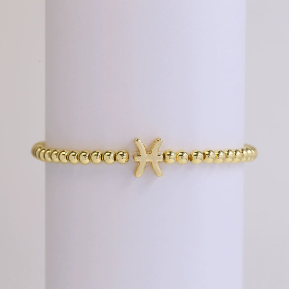 Wholesale Constellation Style Copper Elastic Cord Adjustable Bracelet With Electroplating Treatment For Women
