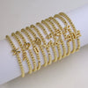 Wholesale Constellation Style Copper Elastic Cord Adjustable Bracelet With Electroplating Treatment For Women