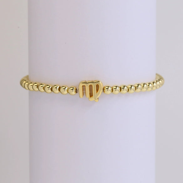 Wholesale Constellation Style Copper Elastic Cord Adjustable Bracelet With Electroplating Treatment For Women
