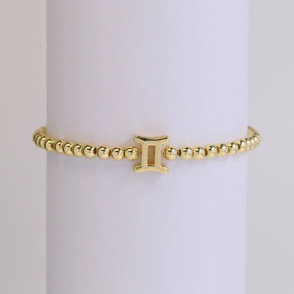 Wholesale Constellation Style Copper Elastic Cord Adjustable Bracelet With Electroplating Treatment For Women