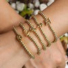 Wholesale Constellation Style Copper Elastic Cord Adjustable Bracelet With Electroplating Treatment For Women