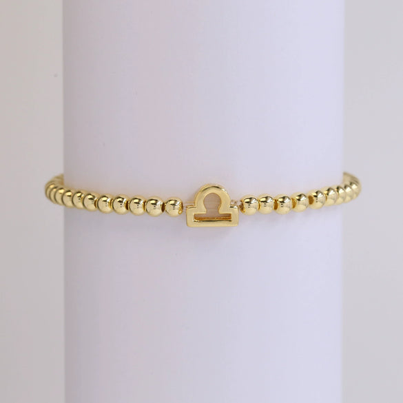 Wholesale Constellation Style Copper Elastic Cord Adjustable Bracelet With Electroplating Treatment For Women
