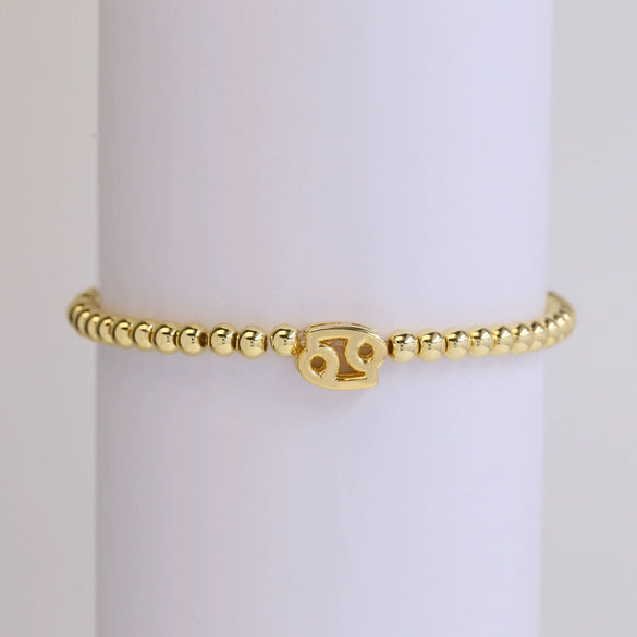 Wholesale Constellation Style Copper Elastic Cord Adjustable Bracelet With Electroplating Treatment For Women