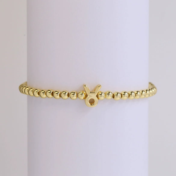 Wholesale Constellation Style Copper Elastic Cord Adjustable Bracelet With Electroplating Treatment For Women