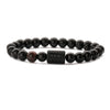 Wholesale Constellation Style Handmade Agate And Tiger Eye Stone Stretch Bracelet For Men And Women