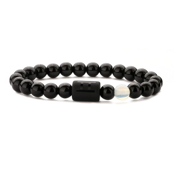 Wholesale Constellation Style Handmade Agate And Tiger Eye Stone Stretch Bracelet For Men And Women