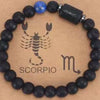 Wholesale Constellation Style Handmade Agate And Tiger Eye Stone Stretch Bracelet For Men And Women