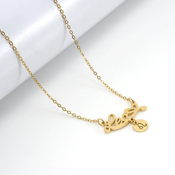 Wholesale Constellation 316L Stainless Steel Necklace With Vacuum Plating For Female