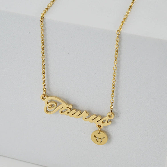 Wholesale Constellation 316L Stainless Steel Necklace With Vacuum Plating For Female
