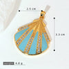 Wholesale Copper Accessories With Marine Shell Beads Micro Inlaid Hollow Pendant Necklace Earring Electroplating Simple Animal Design