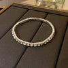 Wholesale Copper Alloy Emerald Crystal Bracelet With Flower Design And Real Gold Electroplated For Women In Geometric Popular Style