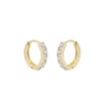 Wholesale Copper Alloy Goldplated Simple Geometric Zircon Earrings For Women