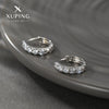 Wholesale Copper Alloy Goldplated Simple Geometric Zircon Earrings For Women