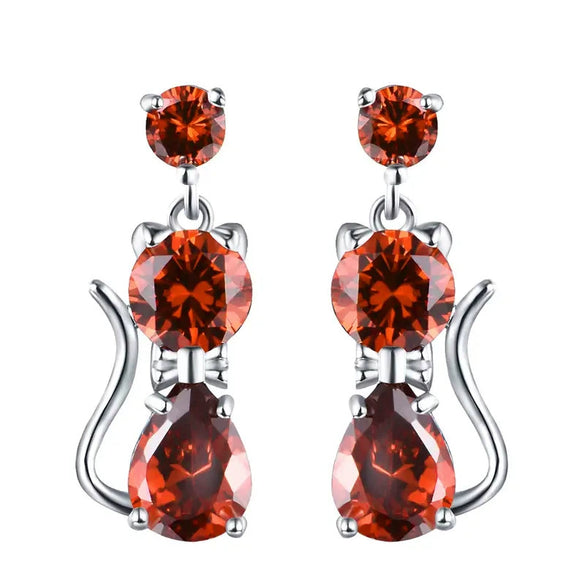Wholesale Copper Animal Shaped Electroplated Lovely Style Women's Earrings
