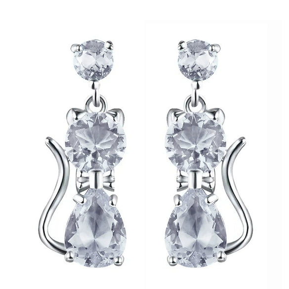 Wholesale Copper Animal Shaped Electroplated Lovely Style Women's Earrings