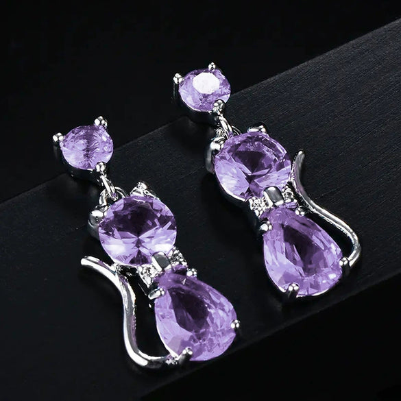Wholesale Copper Animal Shaped Electroplated Lovely Style Women's Earrings