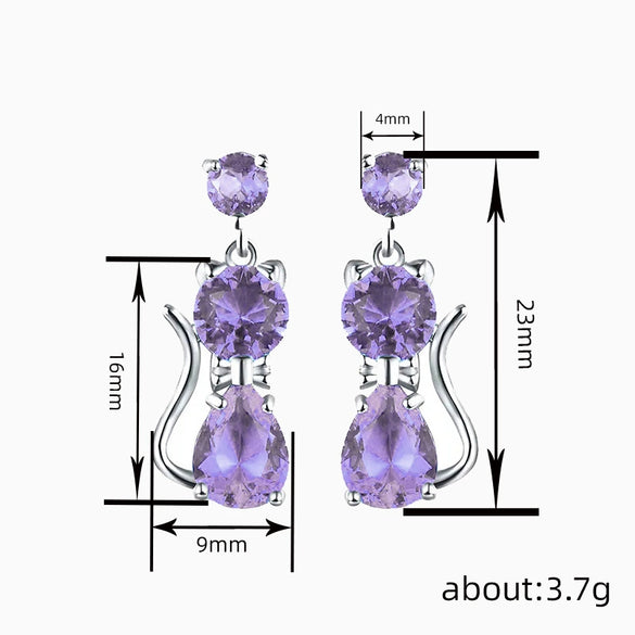Wholesale Copper Animal Shaped Electroplated Lovely Style Women's Earrings