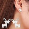 Wholesale Copper Animal Shaped Inlaid Zircon Women's Earrings