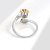 Wholesale Copper Animal Style Geometric Rotating Opening Antipressure Ring For Women With Electroplating Treatment