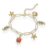 Wholesale Copper Animal Zodiac Dripping Oil Style Bracelet For Women