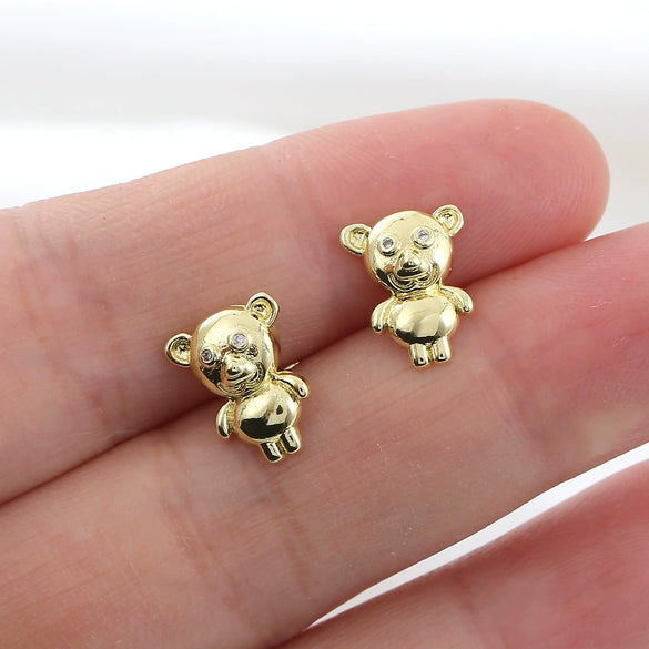 Wholesale Copper Animal Zodiac Earrings Electroplated For Women Lovely Style