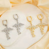 Wholesale Copper Animal Zodiac Geometric Earrings