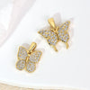Wholesale Copper Animal Zodiac Style Butterfly Opening And Closing Necklace Pendant Electroplated Accessories Decorative Earrings Pendant